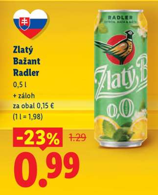 Zlatý Bažant radler