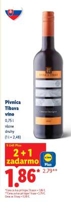 PIVNICA TIBAVA Víno