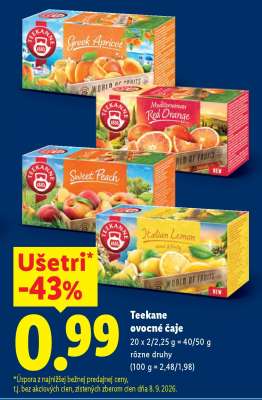 Teekane ovocné čaje