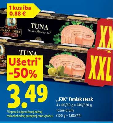 "FJK" Tuniak steak
