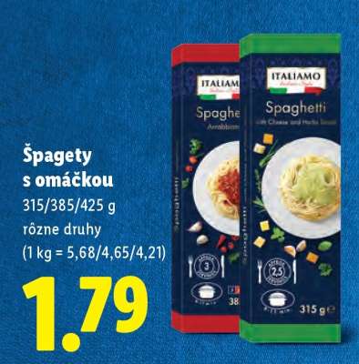 Špagety s omáčkou
