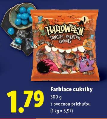 Farbiace cukríky