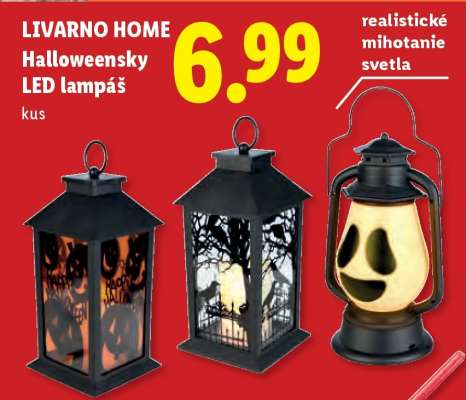 Livarno Home Halloweensky LED lampáš
