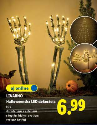 LIVARNO Halloweenska LED dekorácia