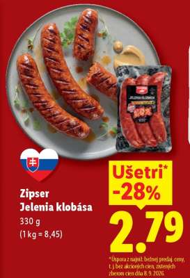 Zipser Jelenia klobása