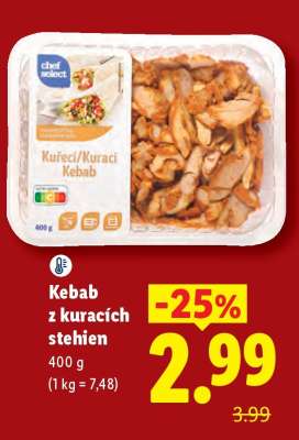 Kebab z kuracích stehien