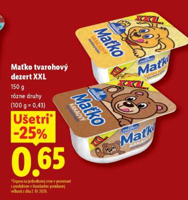 Maťko tvarohový dezert XXL