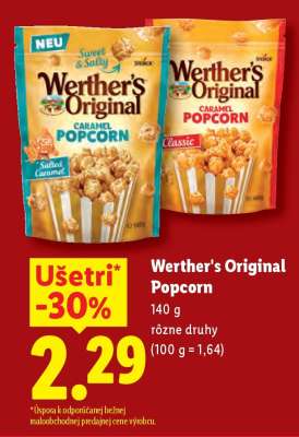 Werther's Original popcorn