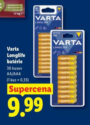 Varta Longlife Baterie