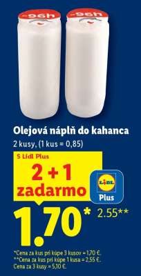Olejová náplň do kahanca