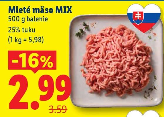 Mleté mäso mix