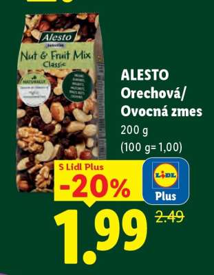 Alesto Orechová/ Ovocná zmes