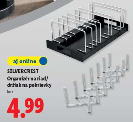 SILVERCREST Organizér na riad/držiak na pokrievky
