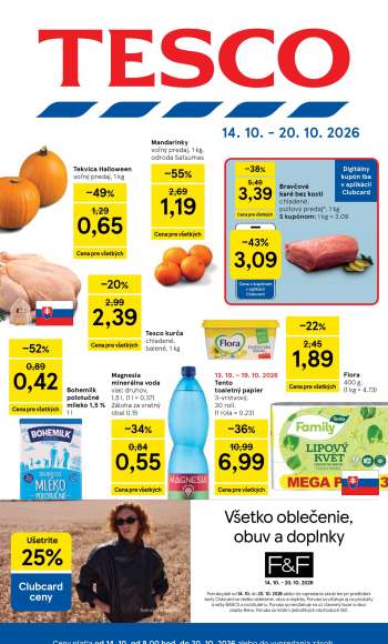Leták TESCO - 14.10.2026 - 20.10.2026.