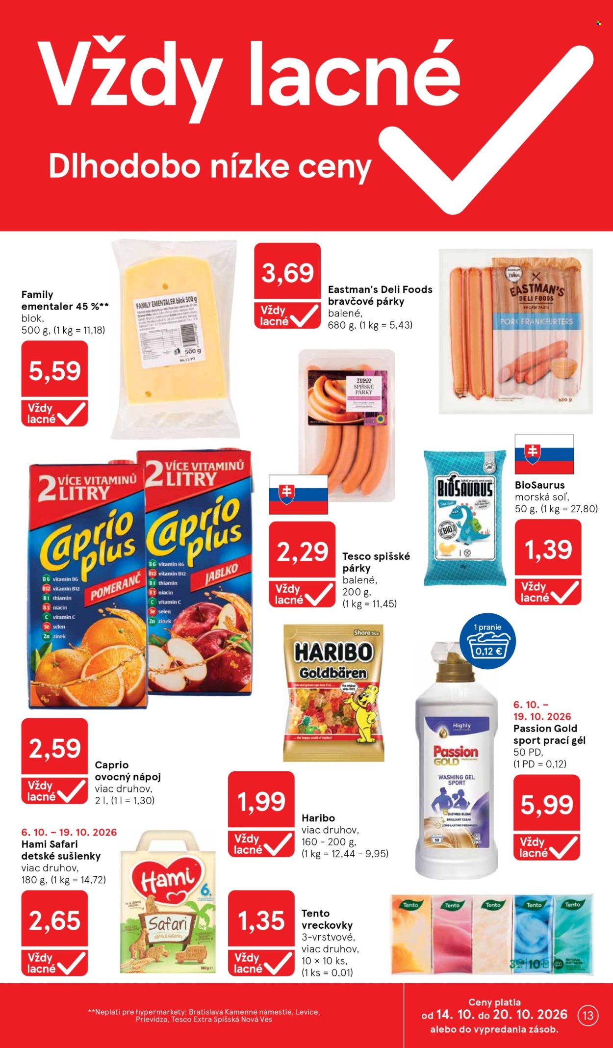 Leták TESCO - 14.10.2026 - 20.10.2026. Strana 13
