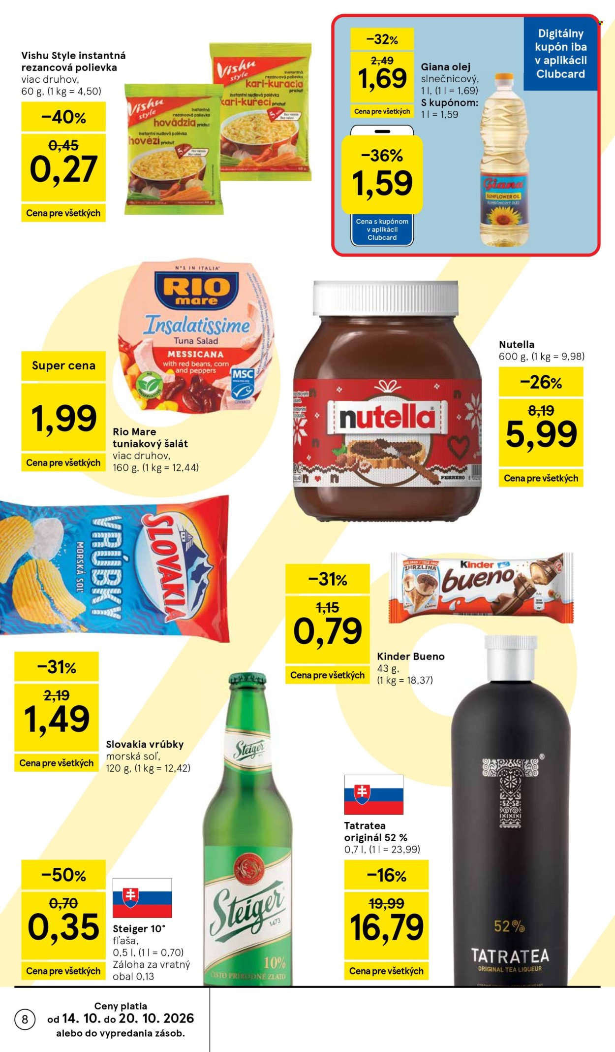 Leták TESCO supermarket - 14.10.2026 - 20.10.2026. Strana 8