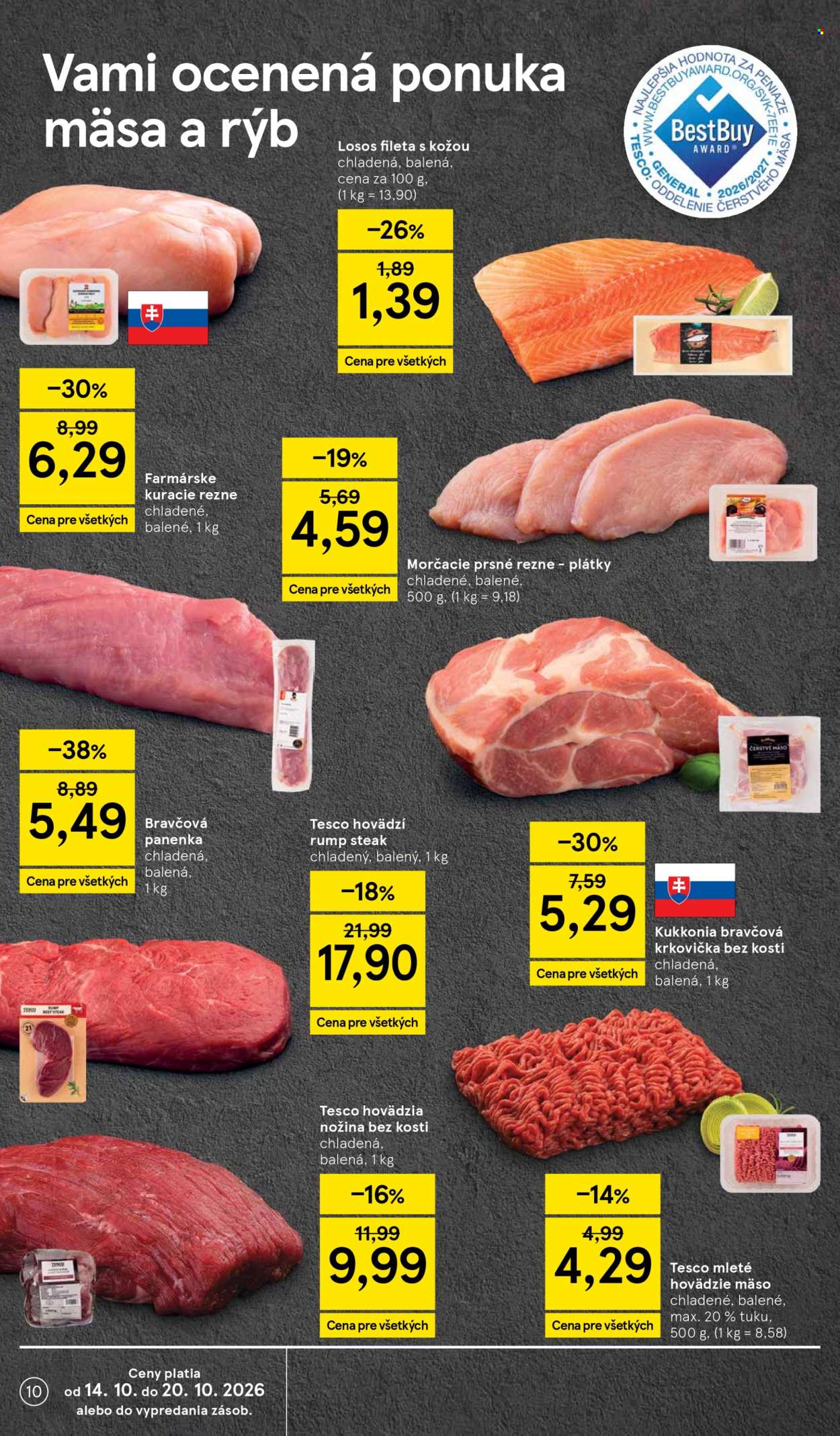 Leták TESCO supermarket - 14.10.2026 - 20.10.2026. Strana 10