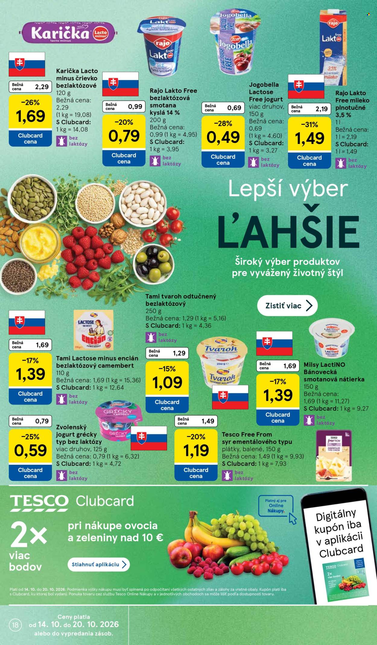 Leták TESCO supermarket - 14.10.2026 - 20.10.2026. Strana 18