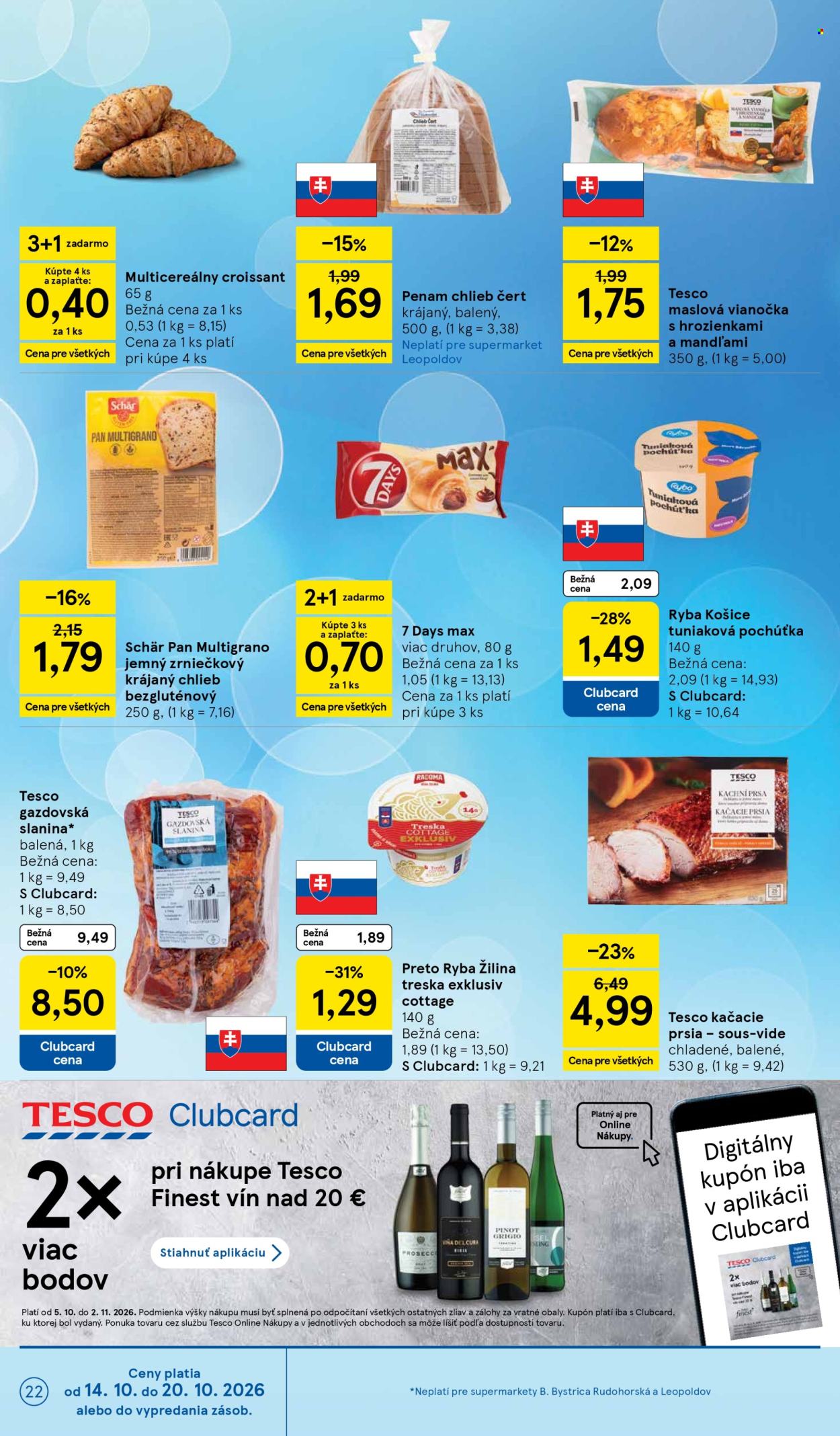 Leták TESCO supermarket - 14.10.2026 - 20.10.2026. Strana 22