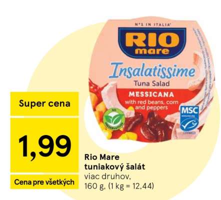 Rio mare tuniakový šalát