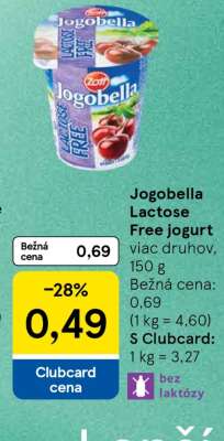 Jogobella Lactose Free jogurt