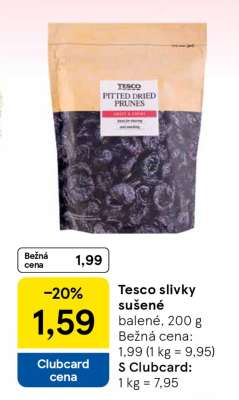 Tesco švestky sušené