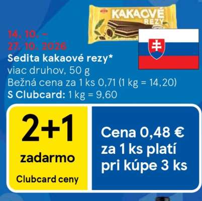 Sedita Kakaové rezy