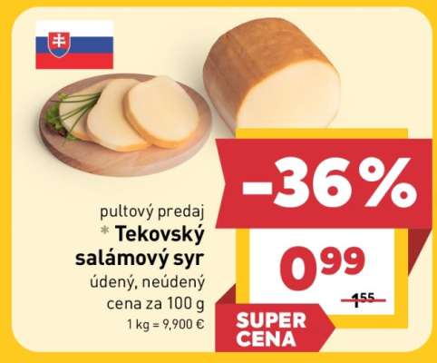 Tekovský salámový syr