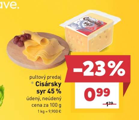 Cisársky syr 45 %