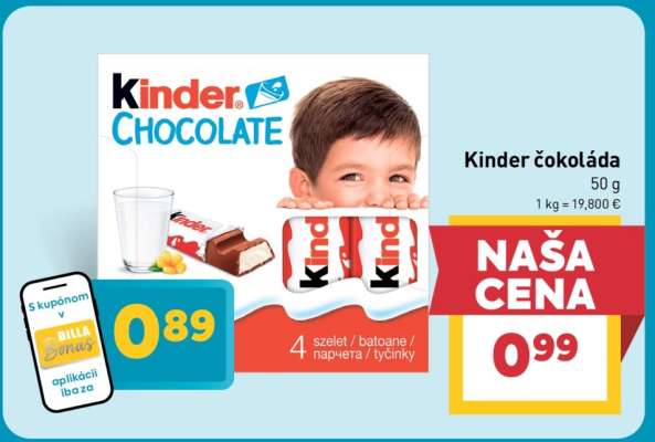 KINDER Čokoláda