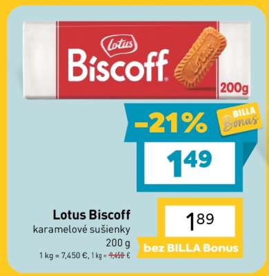 Lotus Biscoff karamelové sušienky