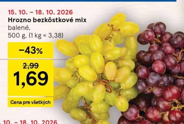 Hrozno bezkôstkové mix