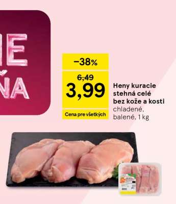 Heny kuracie stehná celé bez kože a kosti