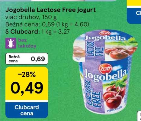 Jogobella Lactose Free jogurt
