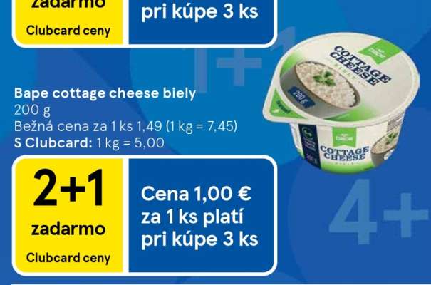 Bape cottage cheese biely