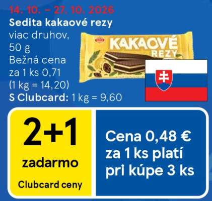 Sedita Kakaové rezy