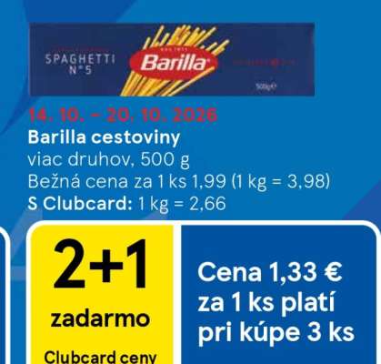 Barilla cestoviny