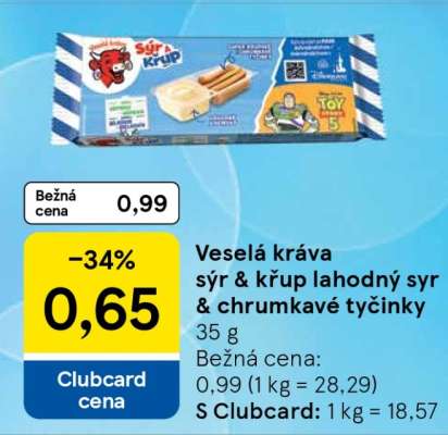 Veselá kráva sýr & křup lahodný sýr & křupavé tyčinky