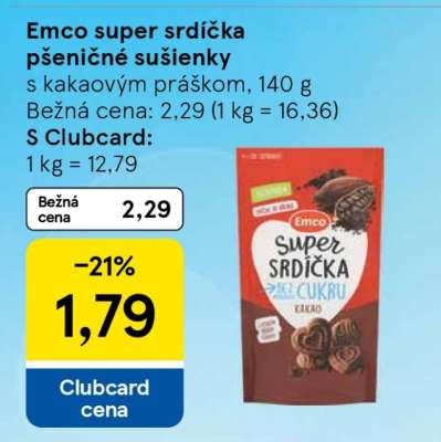 Emco super srdíčka pšeničné sušienky