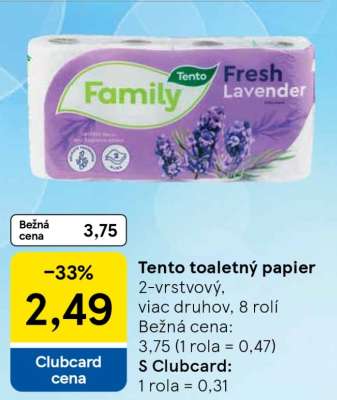 TENTO TOALETNÝ PAPIER