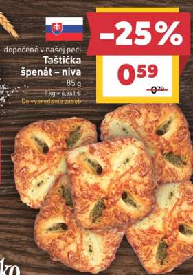 Taštička špenát - niva