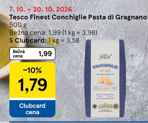Tesco Finest Conchiglie Pasta di Gragnano