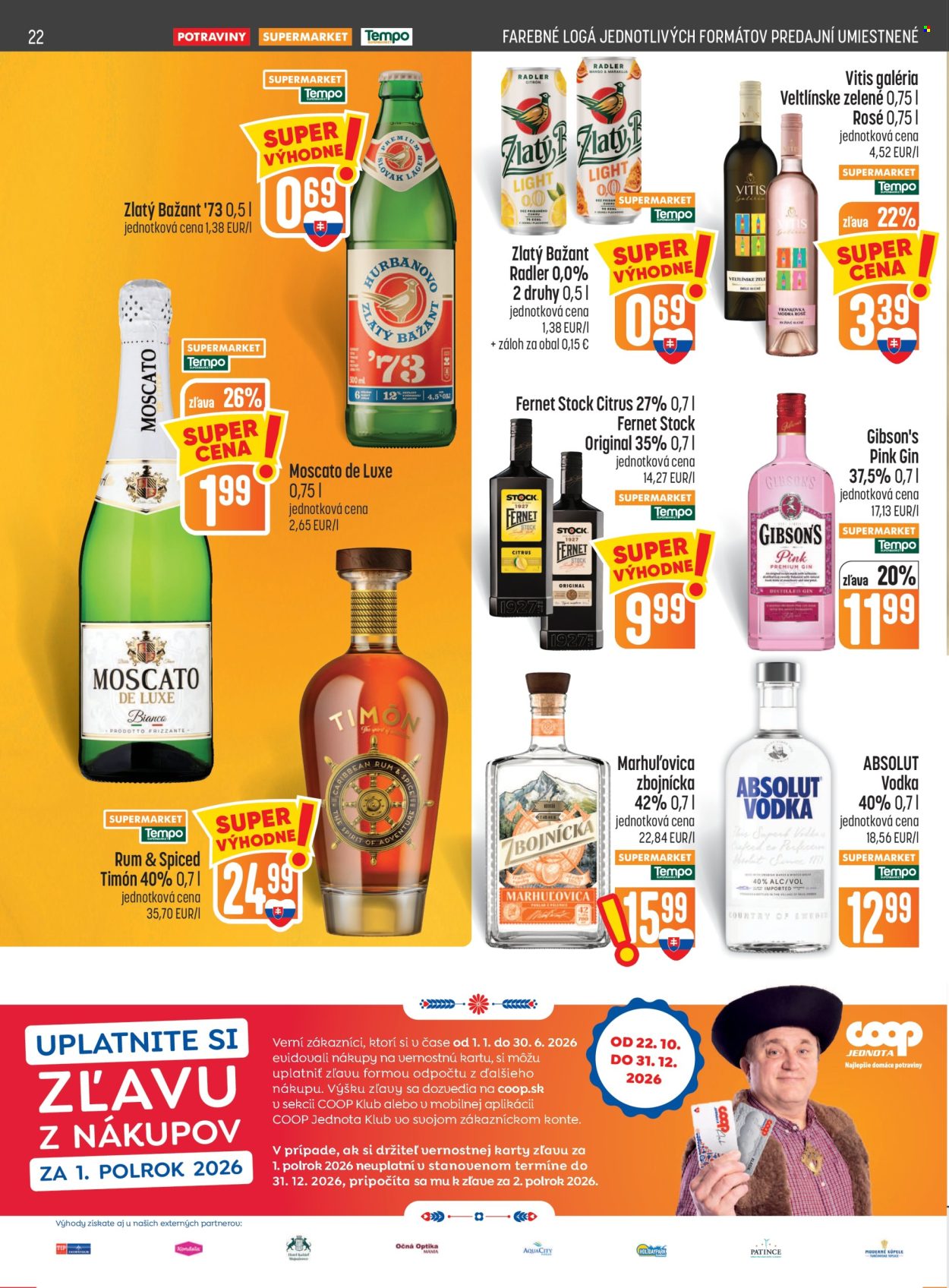 Leták COOP Jednota - 15.10.2026 - 21.10.2026. Strana 22