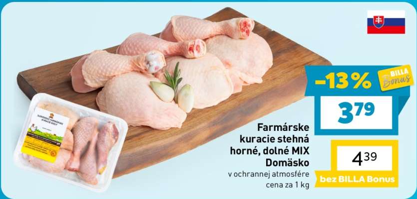 Farmárske kuracie stehná horné, dolné MIX Domáško