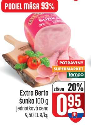 Extra Berto šunka 100 g