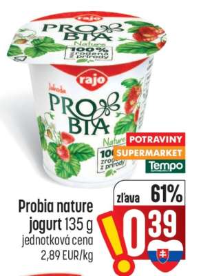 Probia nature jogurt 135 g