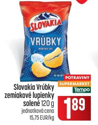 Slovakia Vrúbky zemiakové lupienky solené