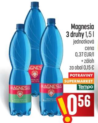 Magnesia 3 druhy 1,5 l