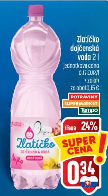 Zlatíčko dojčenská voda 2 l