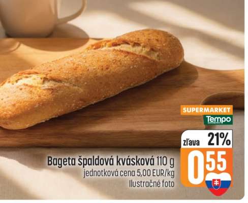 Bageta špaldová kvásková 110 g